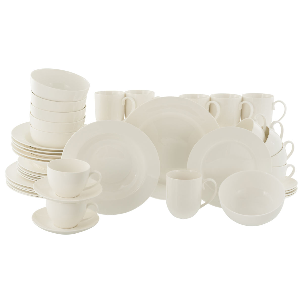 CreaTable Fleur Royal (NBC) - Kombiservice 42-tlg weiß