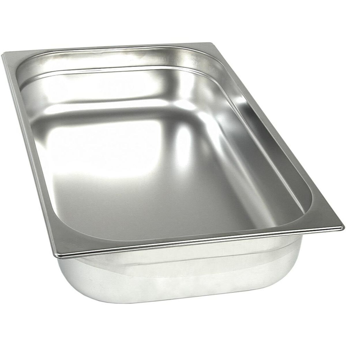 Stalgast Edelstahl Gastronormbehälter Serie BASIC GN 1/1, 2.2 l, 53x32.5x2 cm (LxBxT); silber
