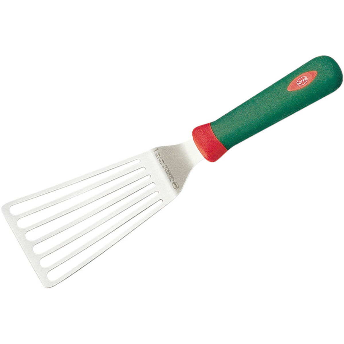 Sanelli Pfannenwender geschlitzt, ergonomischer Griff, Klingenlänge 15 cm Klingenlänge 15 cm, 17 cm (L); grün