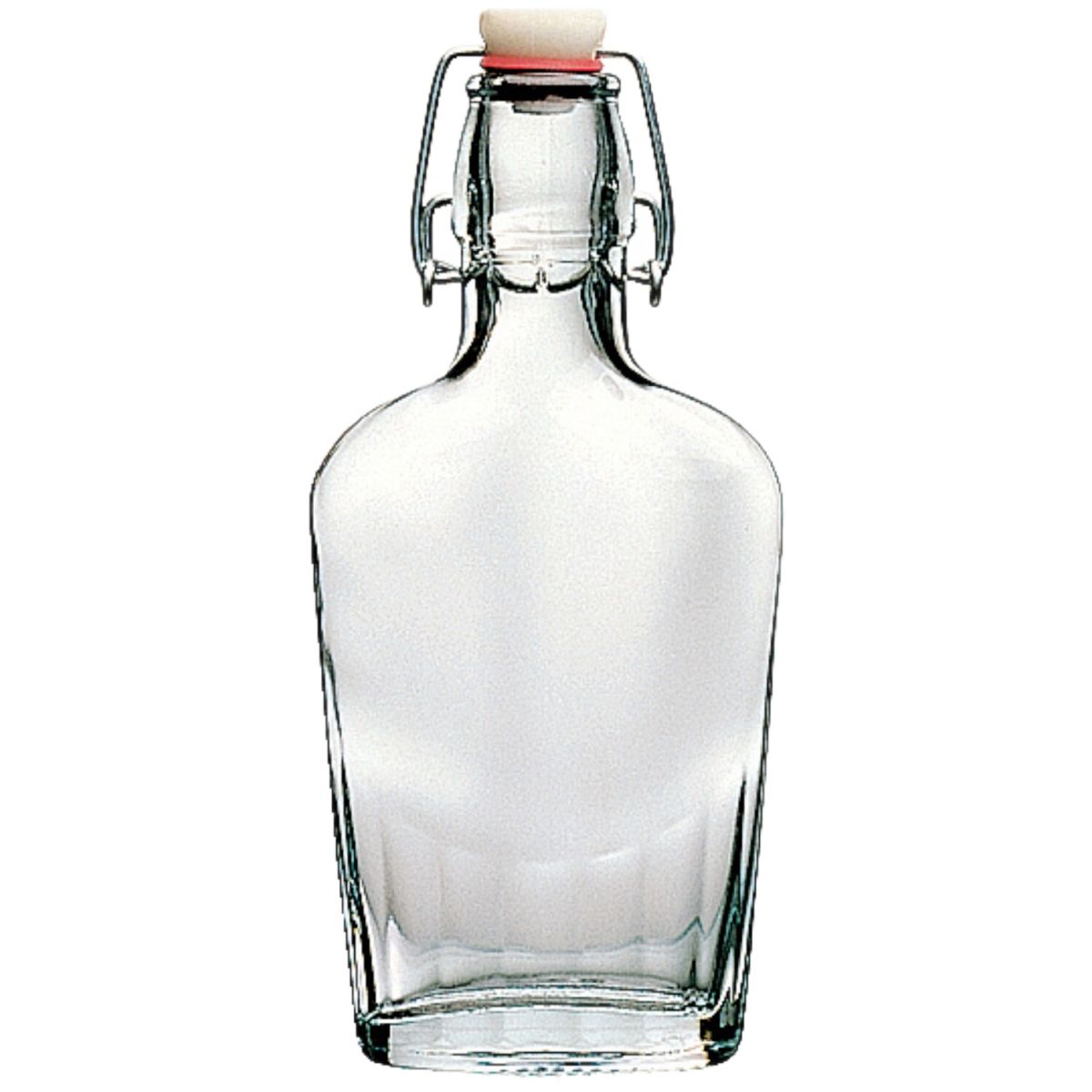 Bormioli Rocco Flasche Fiaschetta 0,25l, Bügelverschluss, Glas 0.25 l, 20.3 cm (H); transparent; 30 Stück / Pack