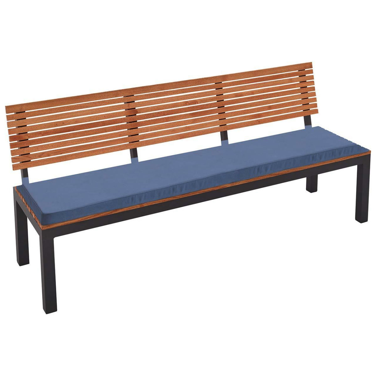 Rondo Auflage für Gartenbank 'Berrissimo', Bezug aus Polyester 146x46x6 cm (BxLxH); blau