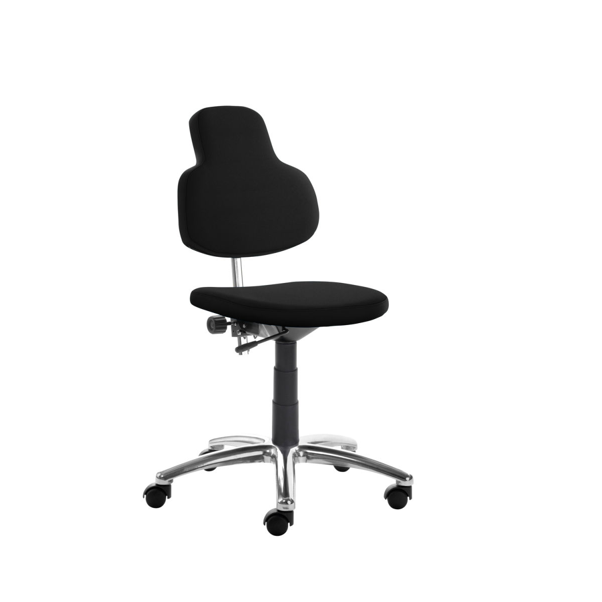 Mayer Sitzmöbel Drehstuhl 2206, desinfizierbar Balg schwarz 62x88x60 cm (BxHxT); Sitz schwarz