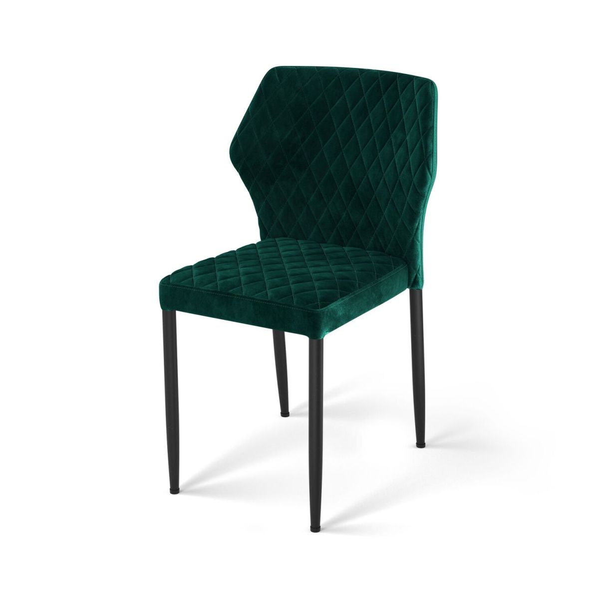 Feros Louis Stapelstuhl Velours Gepolstert, feuerhemmend, 50x47x105cm (BxTxH), 52107 49x57.5x81.5 cm (BxTxH); grün; 4 Stück / Pack