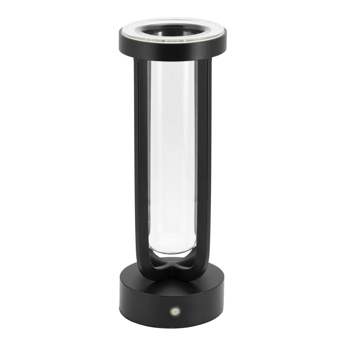 Lampada da tavolo LED senza fili Florence a forma di vaso - Nero - Interno/Esterno - Cavo magnetico incluso Securit; 9.5x9.5x25.5 cm (LxLxH); nero
