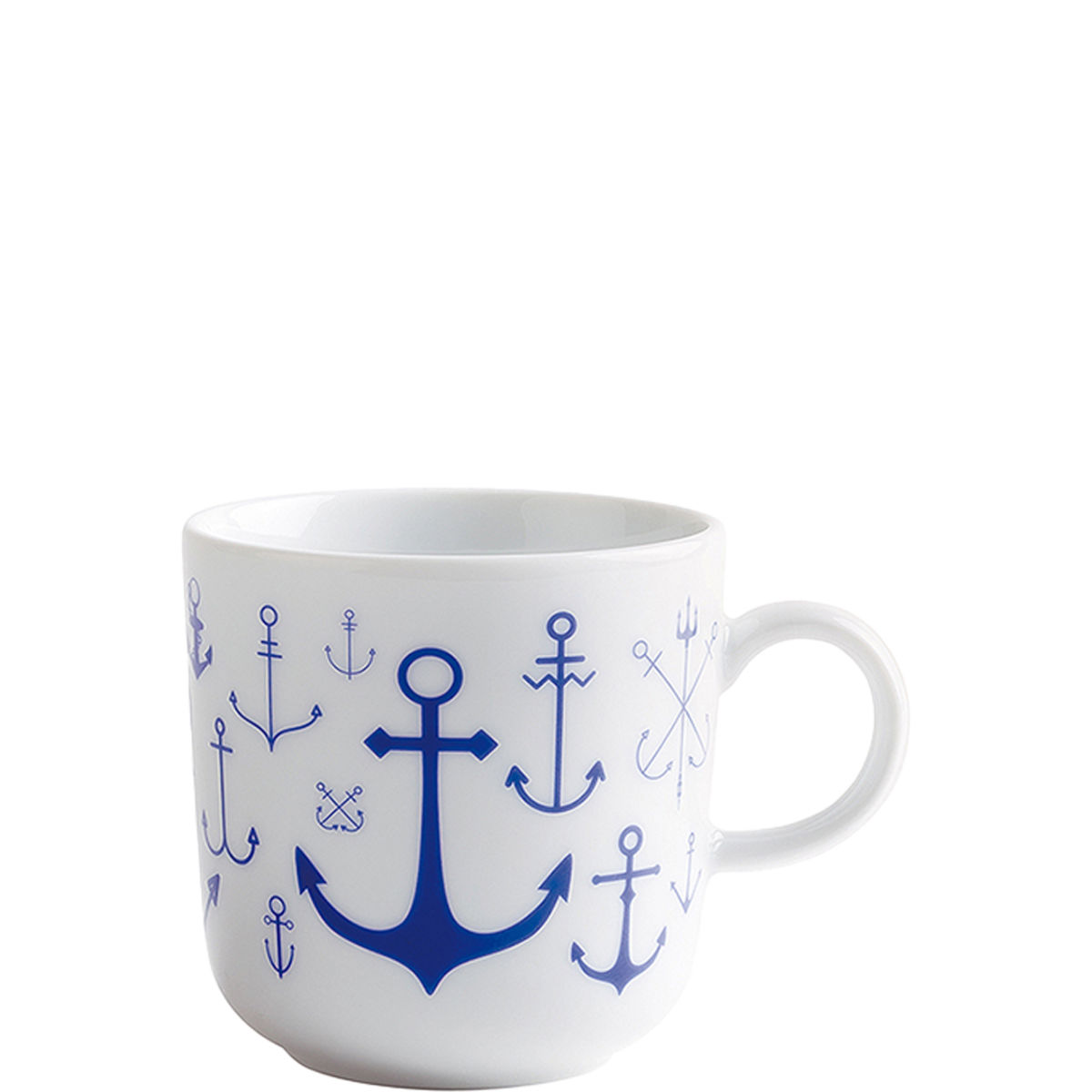 Kahla Kaffeebecher Ahoi Marie Anker 8.8x8.9 cm (ØxH); blau; 6 Stück / Pack