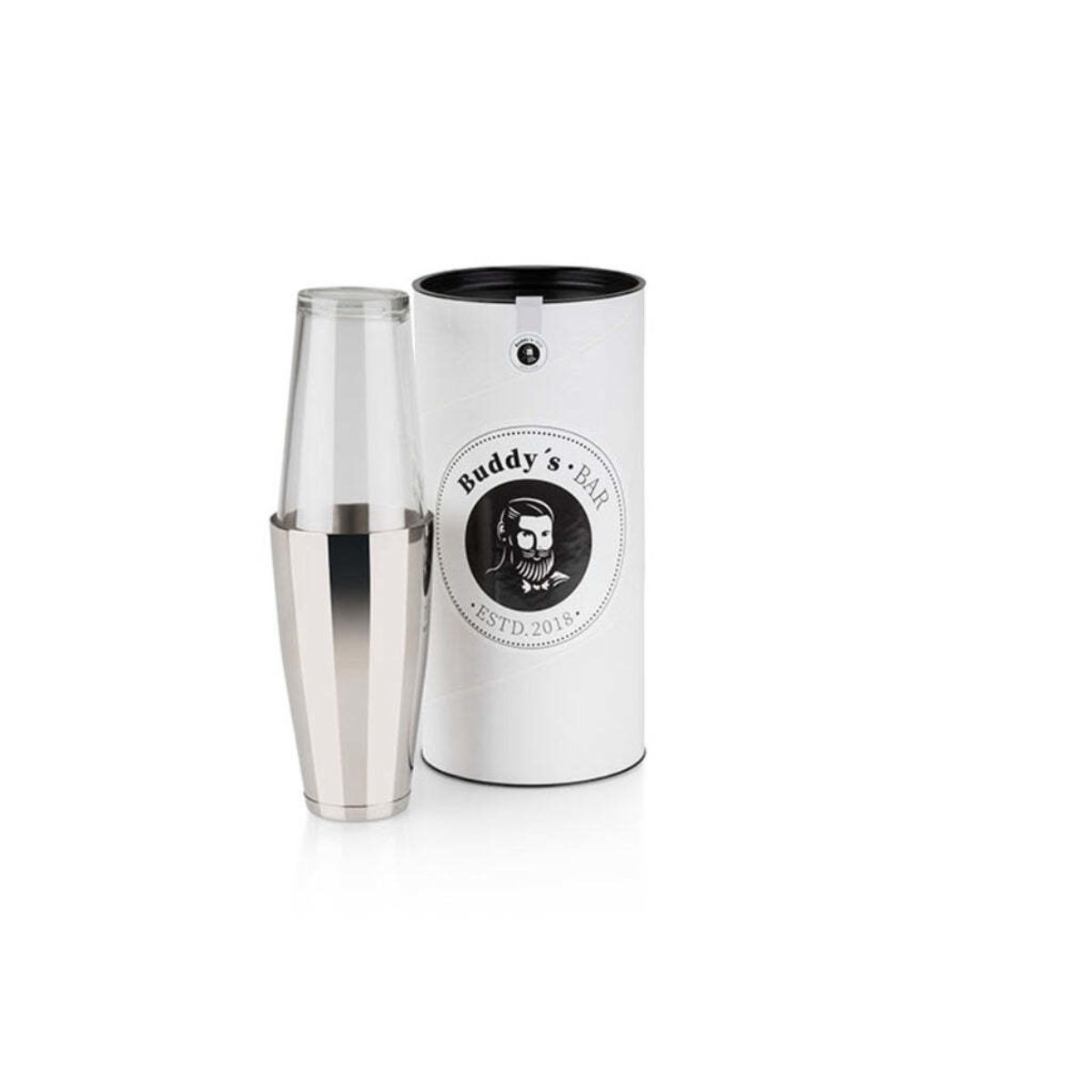 Buddy’s Bar Boston Shaker, Edelstahl/Glas; 700 ml, 30 cm (H); transparent/silber