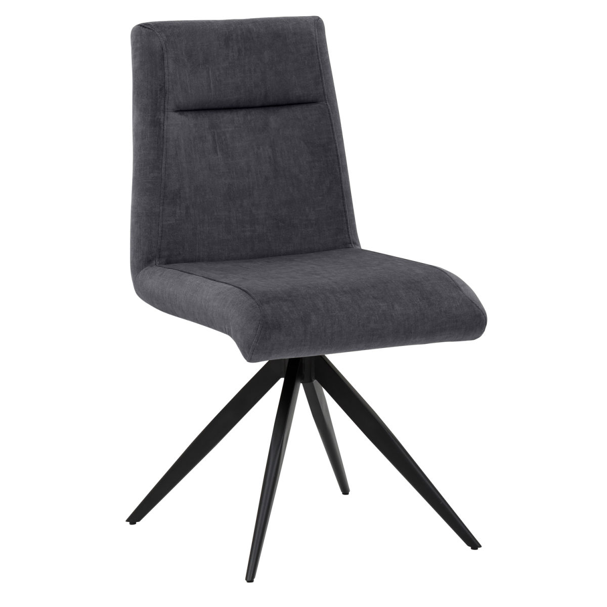 Mayer Sitzmöbel Stuhl 2133, Sternfuß 49x58x91 cm (BxTxH); Sitz anthrazit, Gestell schwarz
