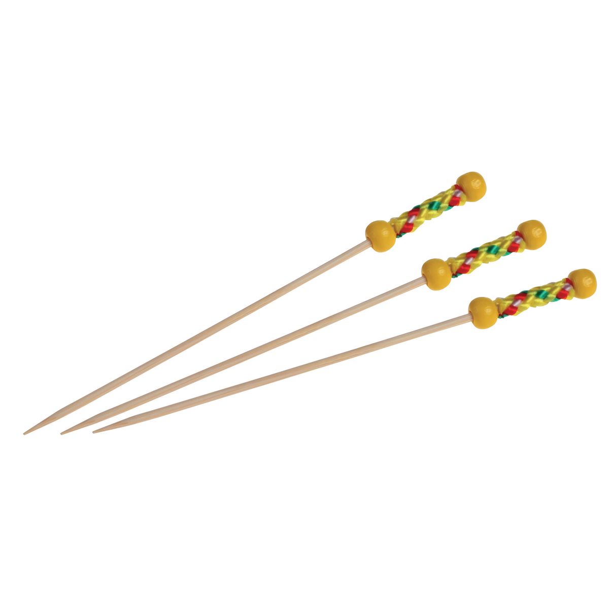 naturesse Häppchenspieß Fuji Bambus 12 cm (L); natur/gelb; 4000 Stück / Pack