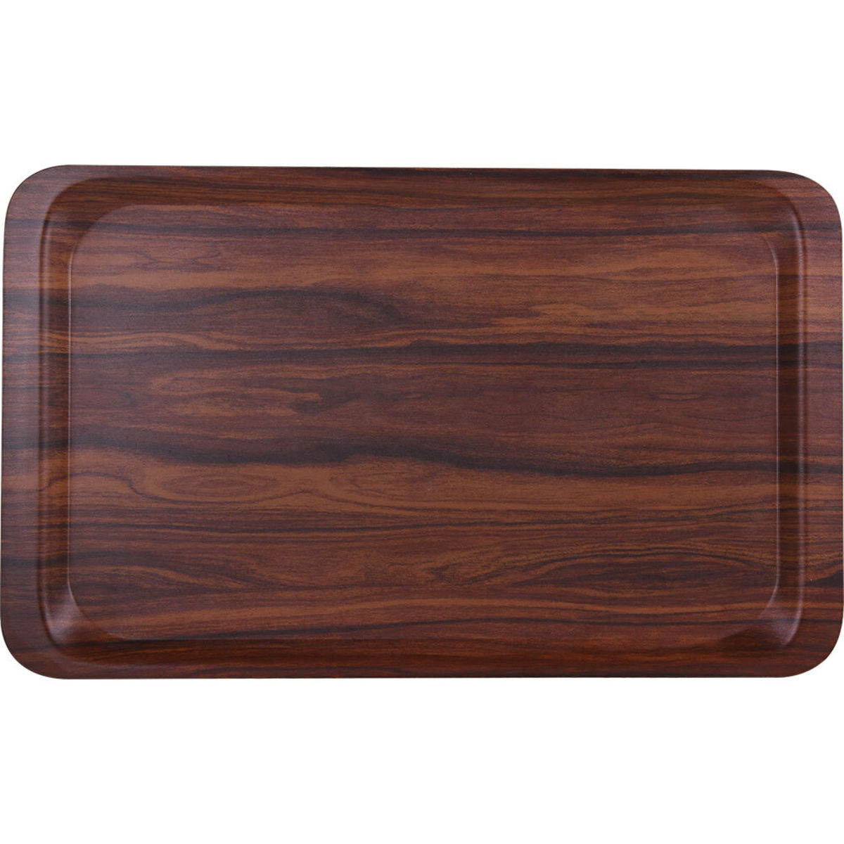 Stalgast Tablett, laminiert, Farbe Mahagoni, 530x370 mm (BxT) 53 cm (B); braun; rechteckig
