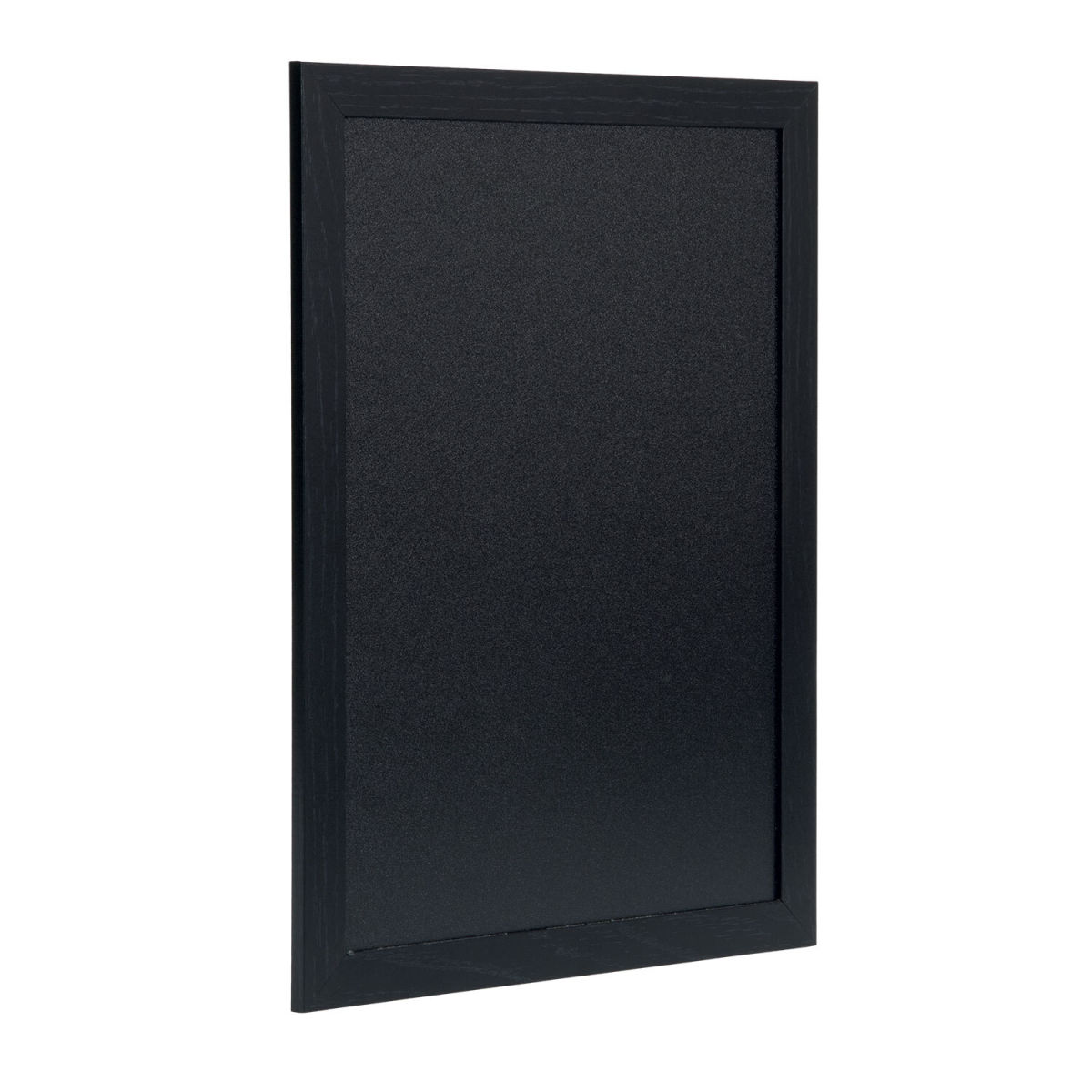 Lavagna da parete Woody – Legno con finitura nera verniciata – Pennarello a gesso e kit di montaggio inclusi Securit; 30x40 cm (LxH); nero