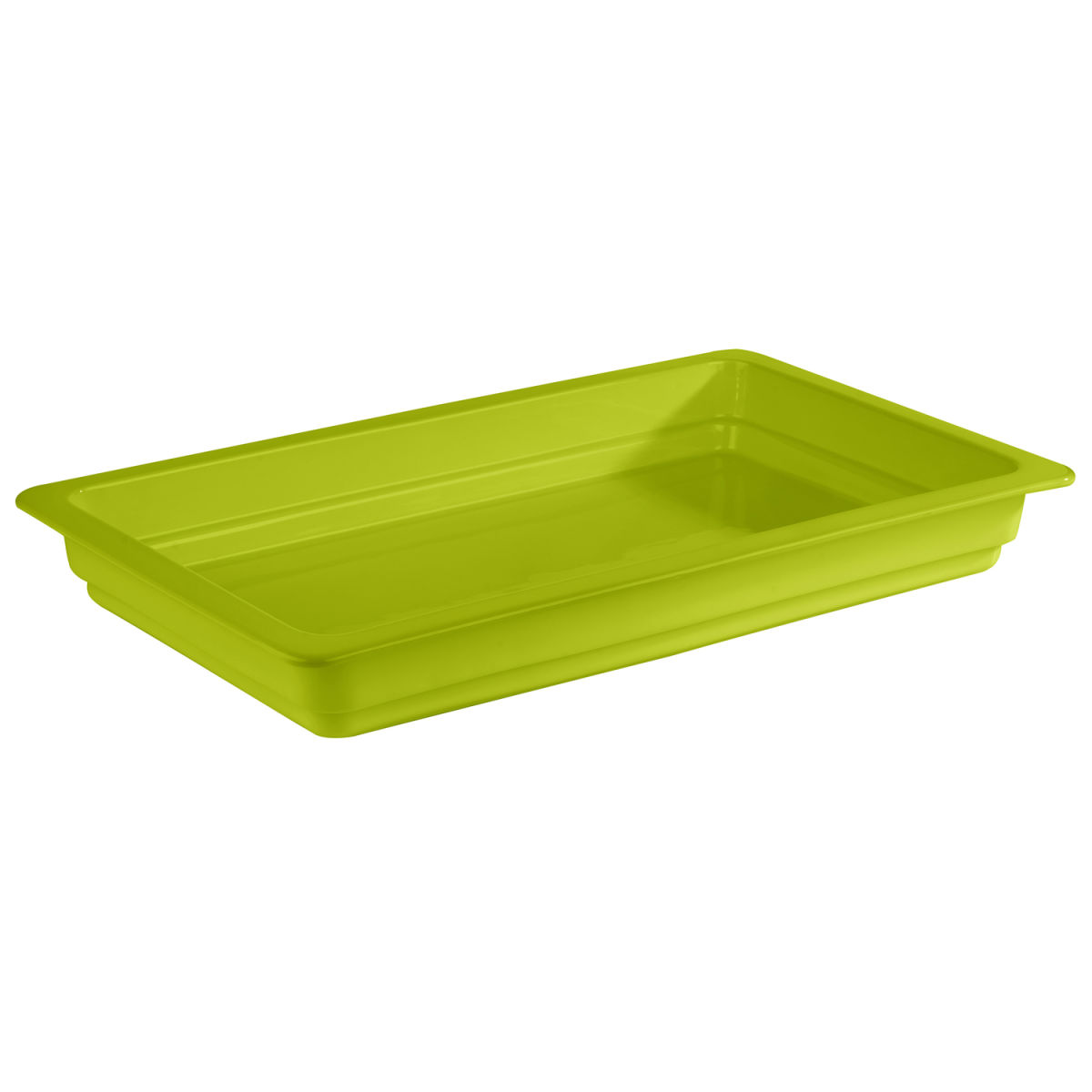 APS GN 1/1 Behälter, Porzellan GN 1/1, 7.1 l, 53x32.5x6 cm (LxBxT); grün