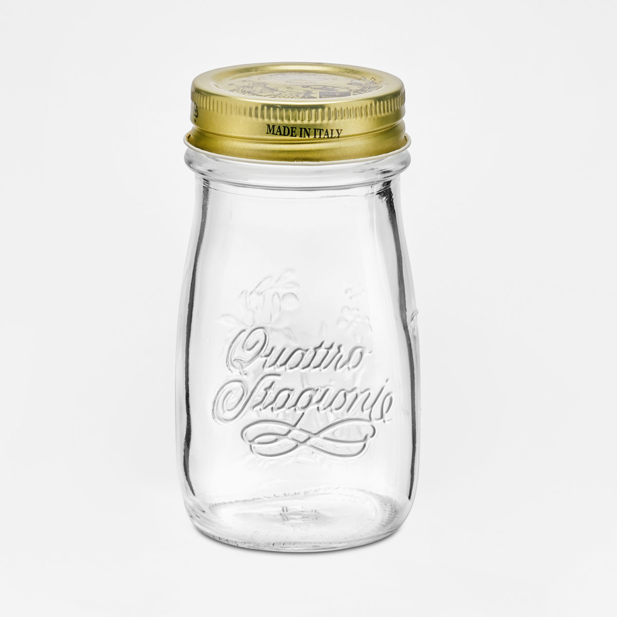 Bottiglia Quattro Stagioni 200 ml Bormioli Rocco; 200 ml, 11.65 cm (H); trasparente/oro; 12 pz. / Pacco