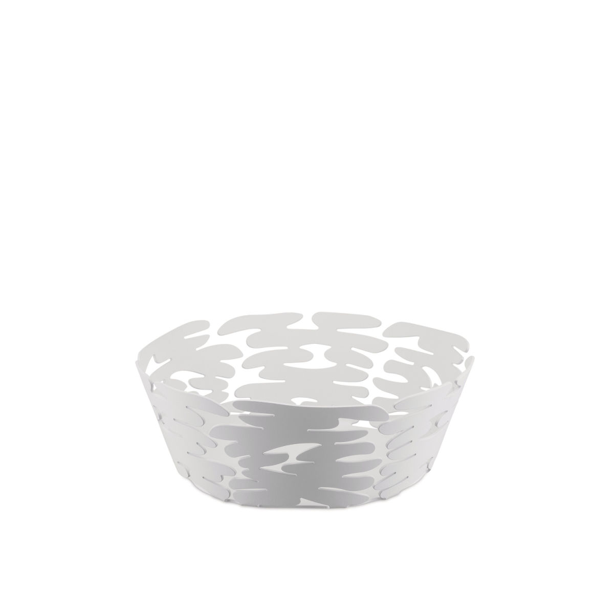 Alessi Barket runde Korbschale; 18x6.5 cm (ØxH); weiß