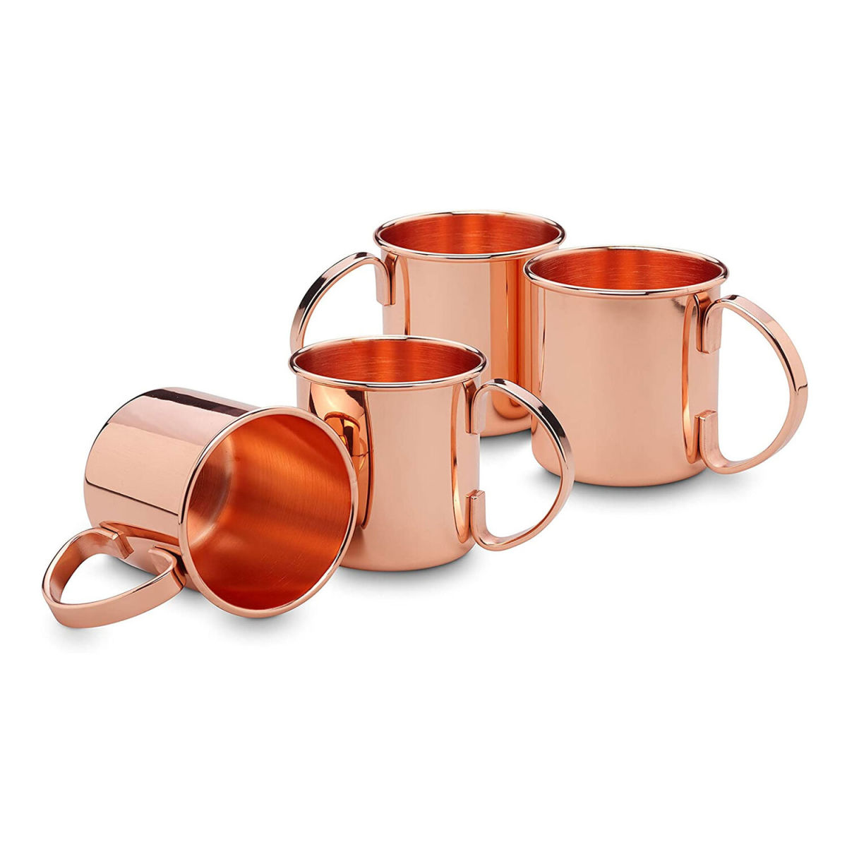 ECHTWERK Kupferbecher Edelstahl 500 ml, 9x14 cm (ØxH); kupfer; 4 Stück / Pack