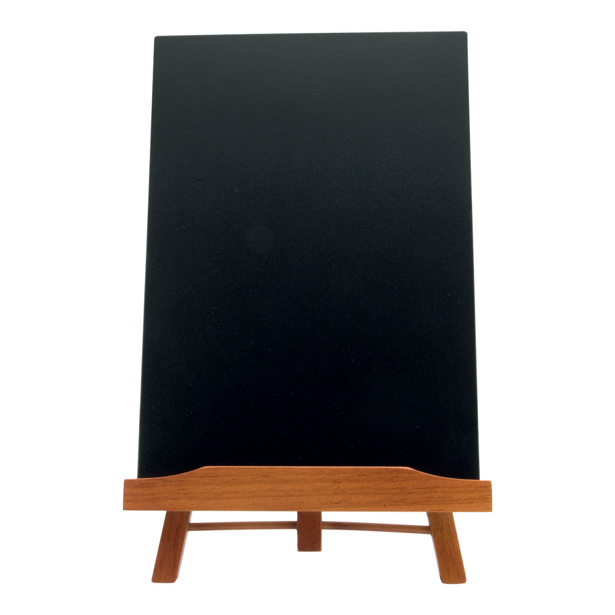 Cavalletto da tavolo - Legno con finitura mogano laccato - Ardesia A4 inclusa Securit; 22x35 cm (LxH); marrone