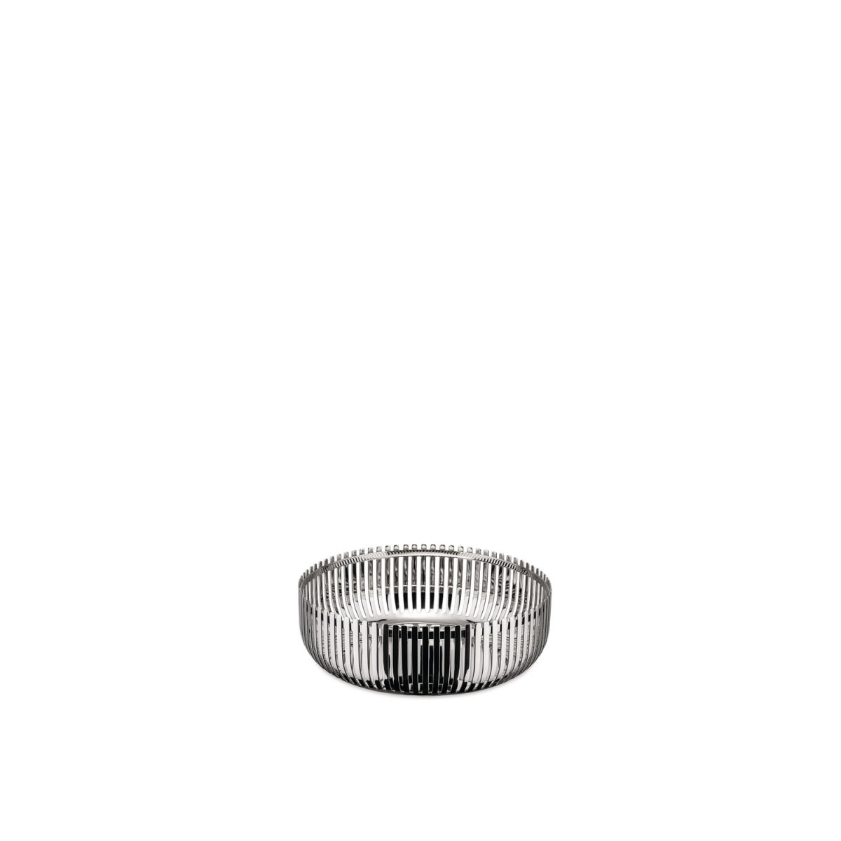 Alessi Runde Korbschale; 15x5 cm (ØxH); silber