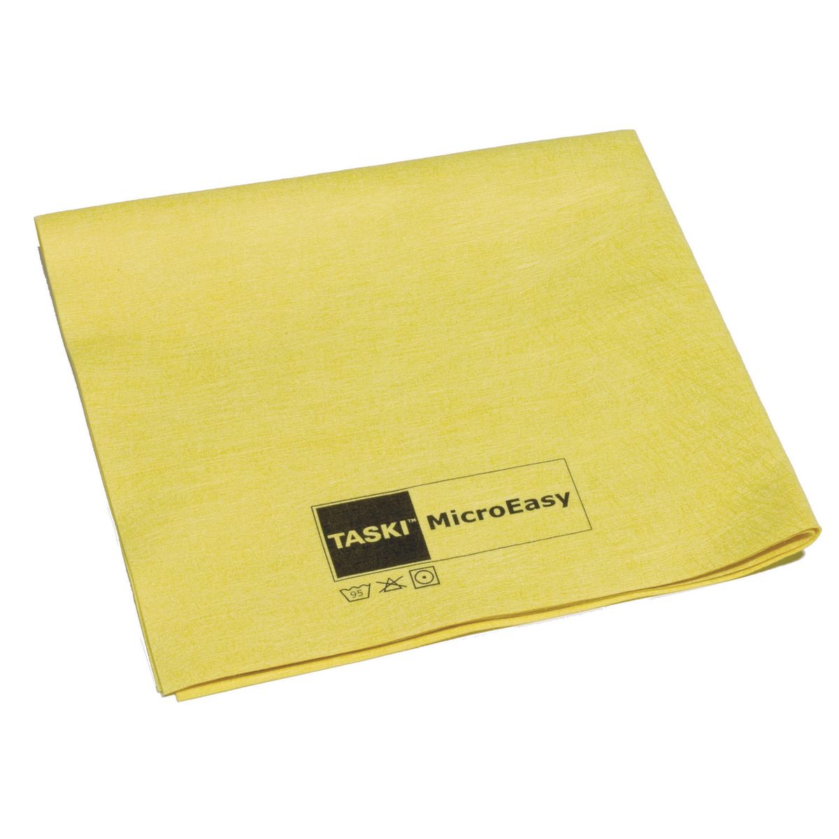 Diversey TASKI MicroEasy, Preisgünstiges Mikrofasertuch mit Vliesstofftechnologie gelb; 5 Stück / Pack