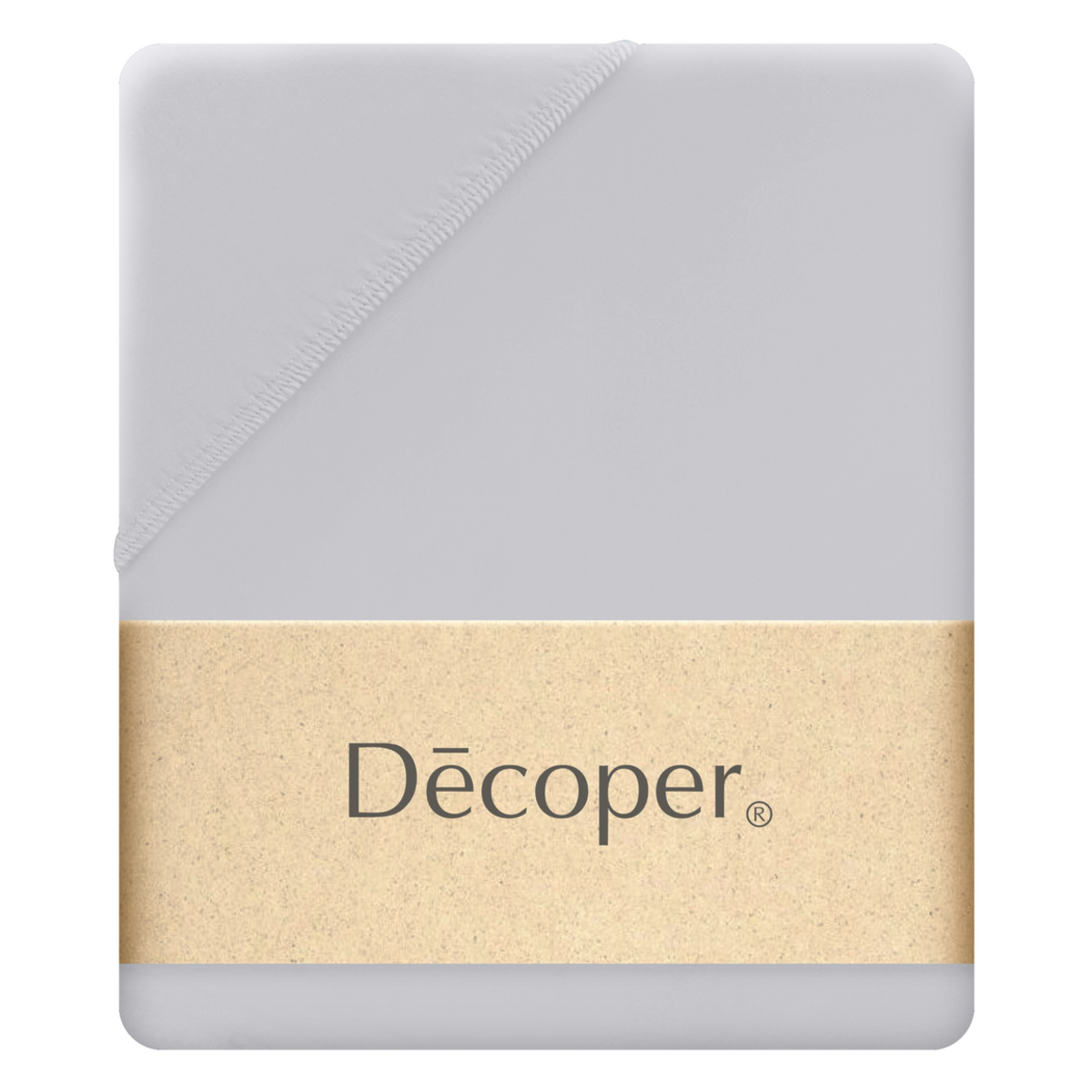 Decoper Decoper ® Mako-Feinjersey Spannbettlaken aus 100% Baumwolle 140-160x200 cm (BxL); hellgrau