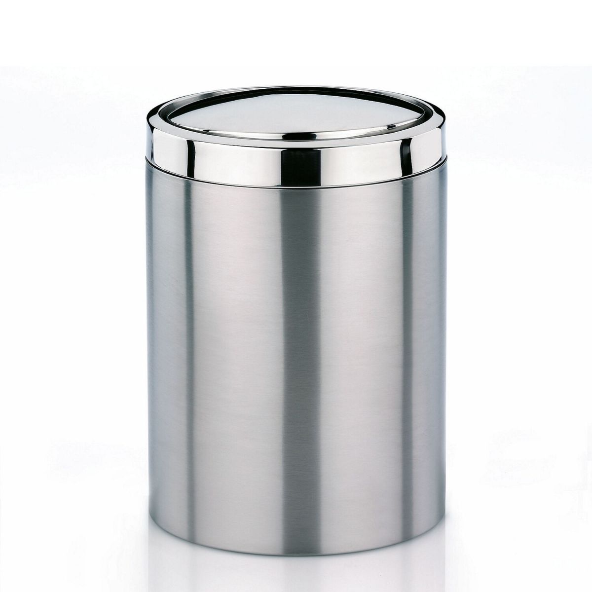 kela Schwingdeckeleimer Ano Edelstahl silber matt 1.5 l, 12x16 cm (ØxH); silber