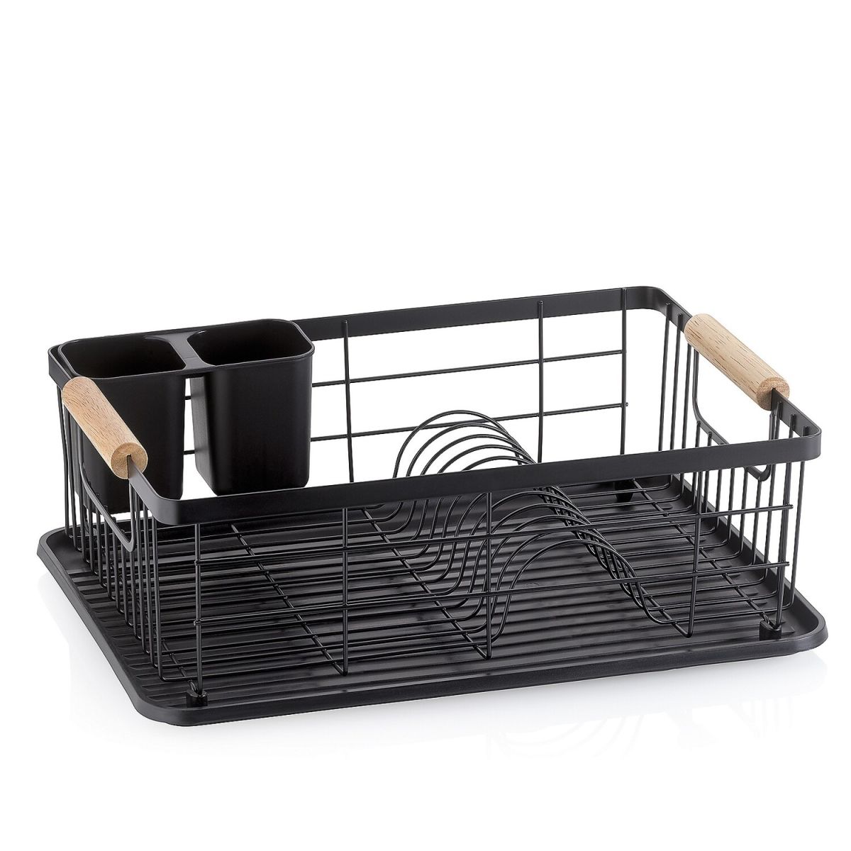 kela Geschirrabtropfkorb Rica Metall 42x31.5x15 cm (LxBxH); schwarz; rechteckig