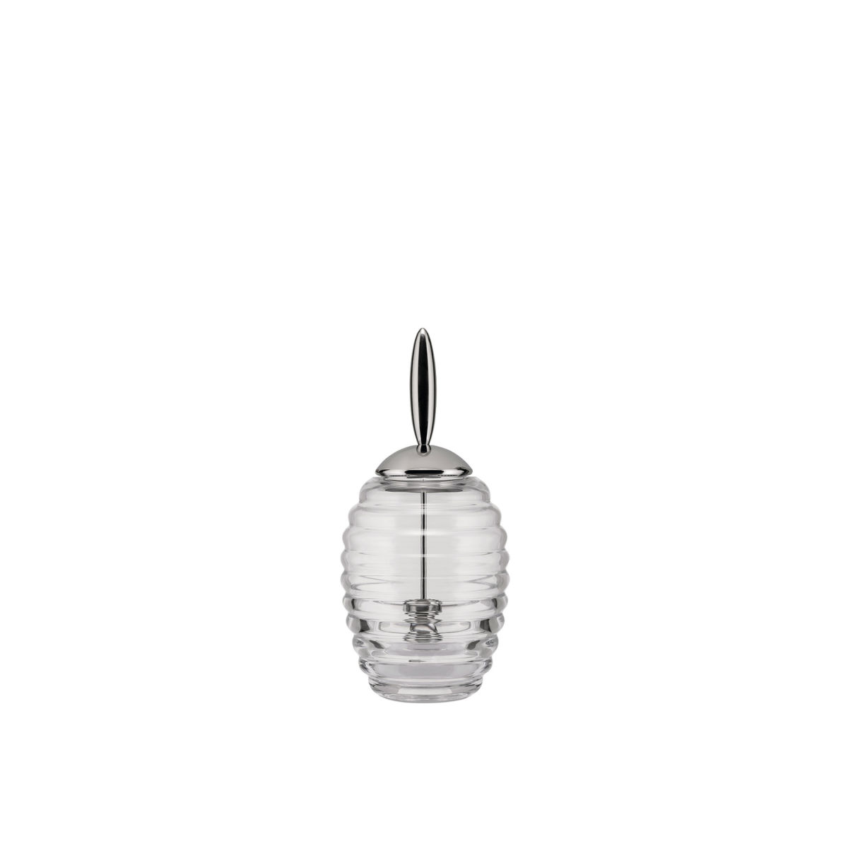 Alessi Honigspender Kristallglas Honey pot; 350 ml, 8.7x19.7 cm (ØxH); transparent