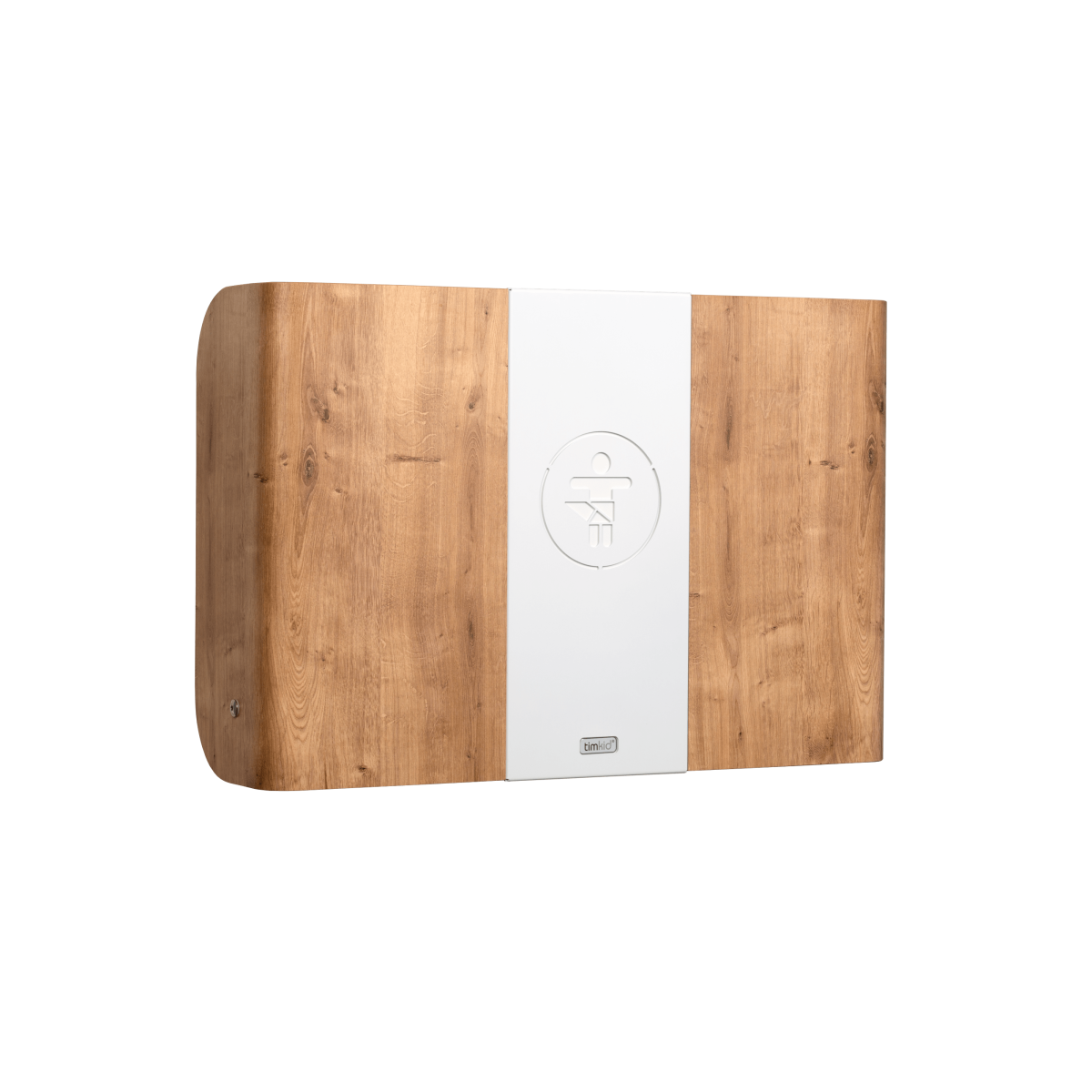 timkid Wandwickeltisch KawaQ 83x60.5x56.2 cm (BxTxH); eiche/anthrazit/weiß