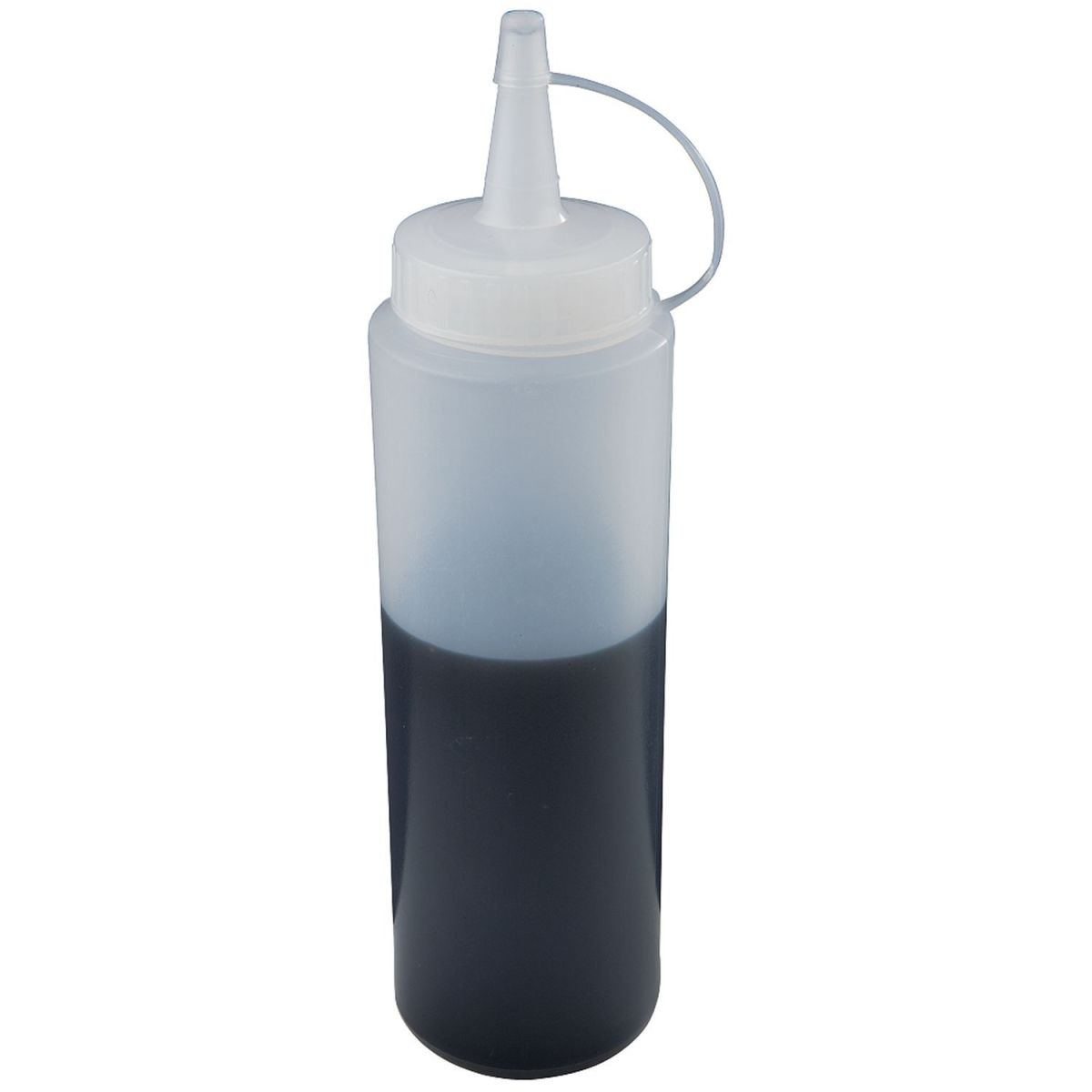 APS Quetschflasche, Polyethylen 0.35 l, 6x6x5.5x19 cm (LxBxØxH); transparent