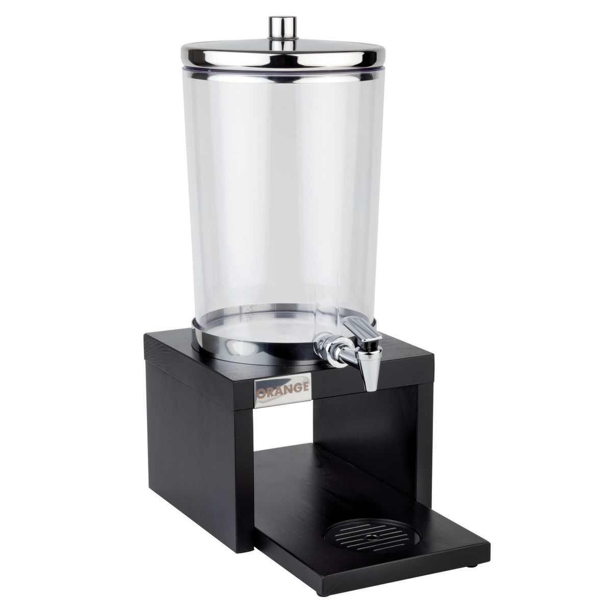 APS Saftdispenser BRIDGE, inkl. 2 Kühlakkus 4 l, 31x20x43 cm (LxBxH); transparent/edelstahl/braun