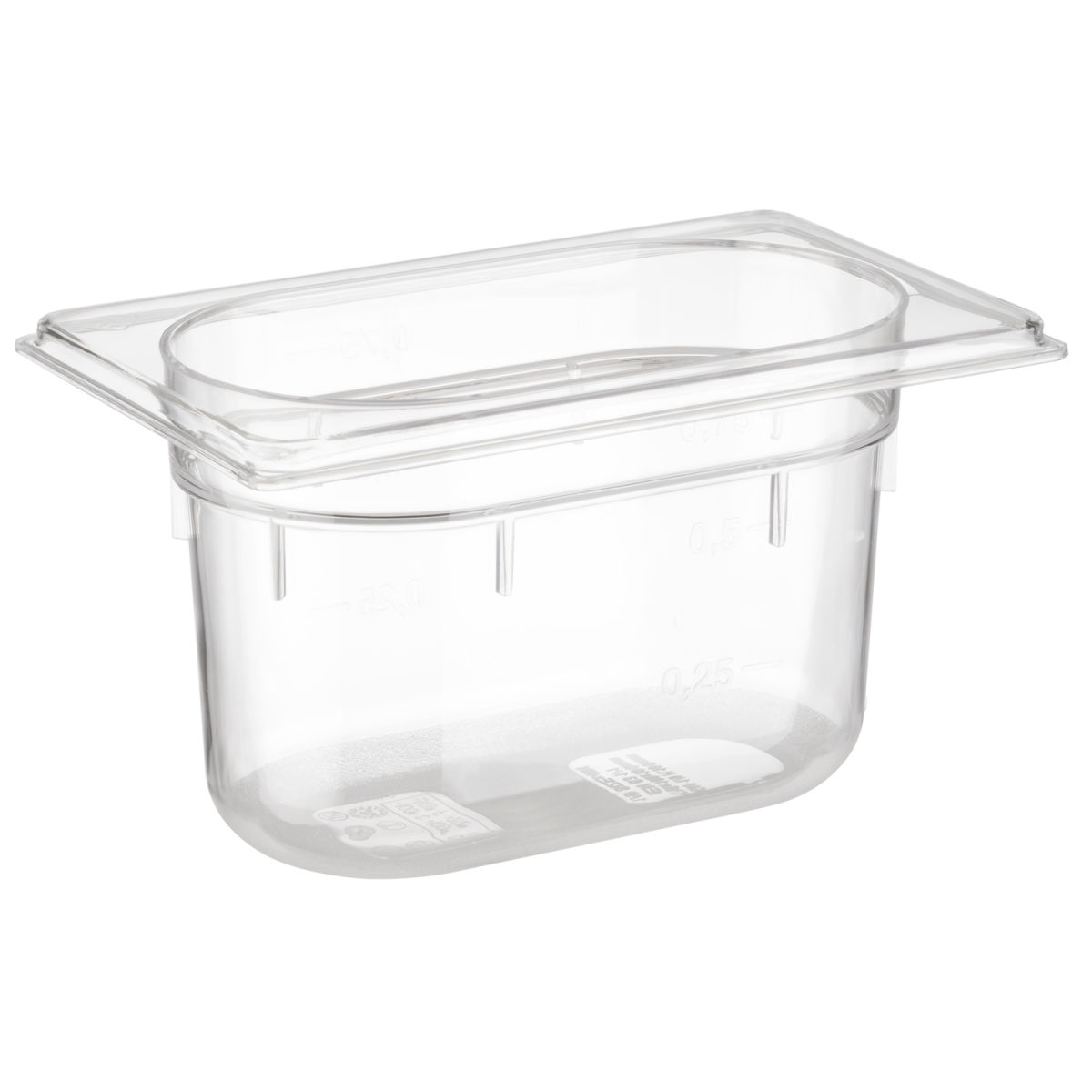 APS GN 1/9 Behälter, Polycarbonat GN 1/9, 1 l, 17.5x11x10 cm (LxBxT); transparent