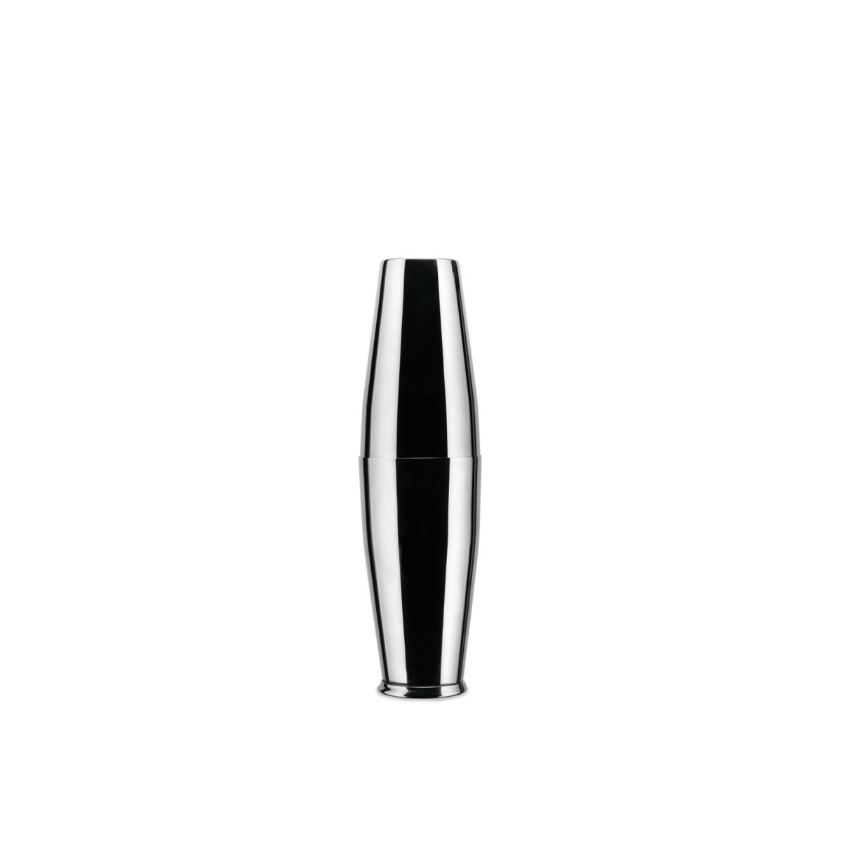 Alessi Shaker The tending box Amerikanischer oder Boston ; 500 ml, 9x28 cm (ØxH); silber