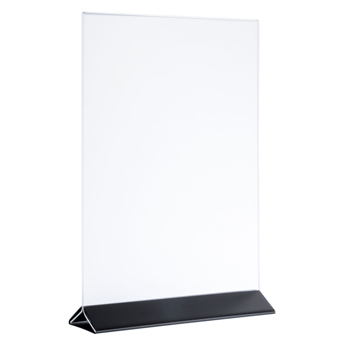 APS Kartenhalter, passend für DIN A4 10.5x7x17 cm (LxBxH); transparent/schwarz