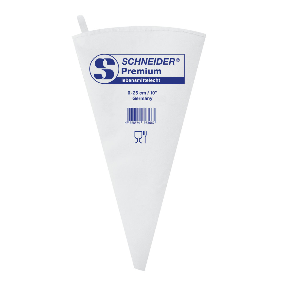 Schneider Spritzbeutel 25 cm (L); weiß
