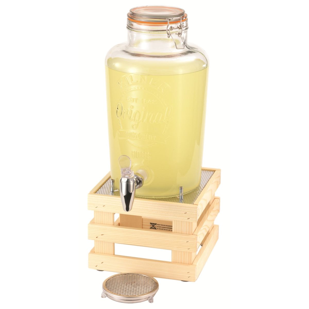 Frilich Getränke-Set RAISER 'Barrel Classic' 8 l, 23x52.5x33 cm (BxHxT); natur/transparent