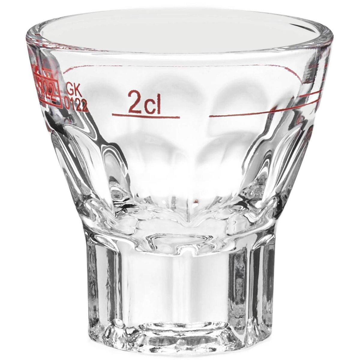 van Well Stamper Mannheim Rotring 2 cl, geeicht, van Well; 20 ml, 5.3x5.5 cm (ØxH); transparent; rund; 2 cl Eichstrich, 24 Stück / Pack
