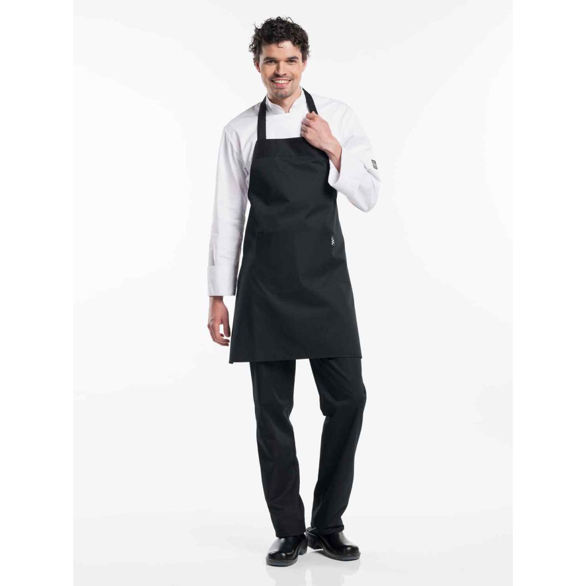 Chaud Devant Latzschürze Black W75 – L80 80x75 cm (LxB); schwarz