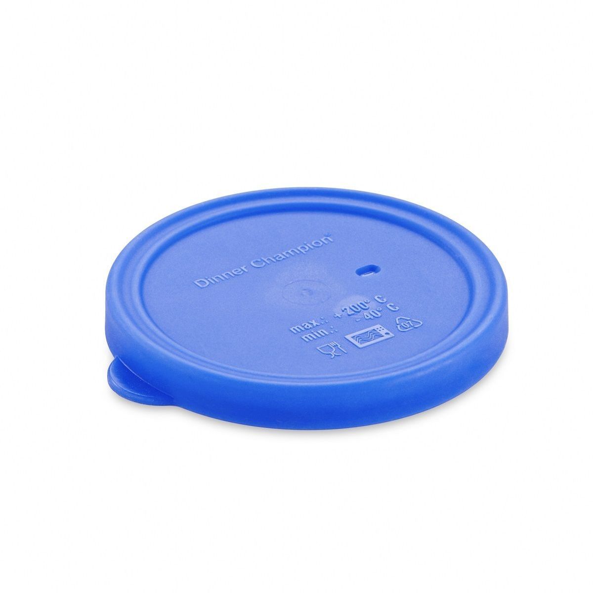 thermohauser Deckel rund, aus Silikon 11.7x1.5 cm (ØxH); blau