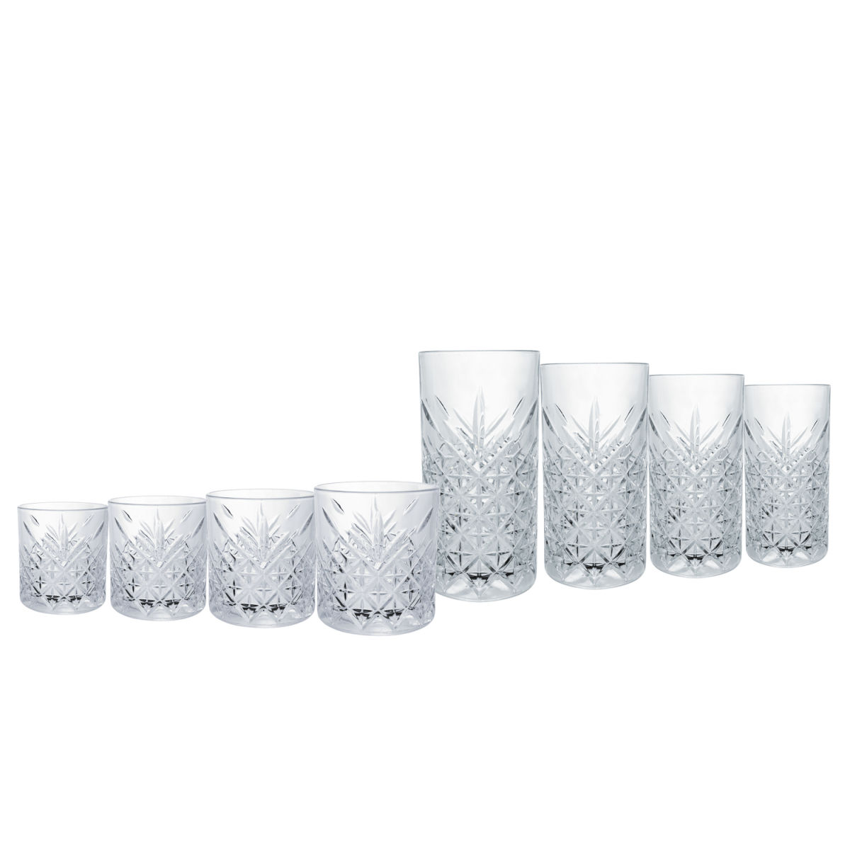 Pasabahçe Timeless - Gläser-Set 8-tlg (Transparent) transparent