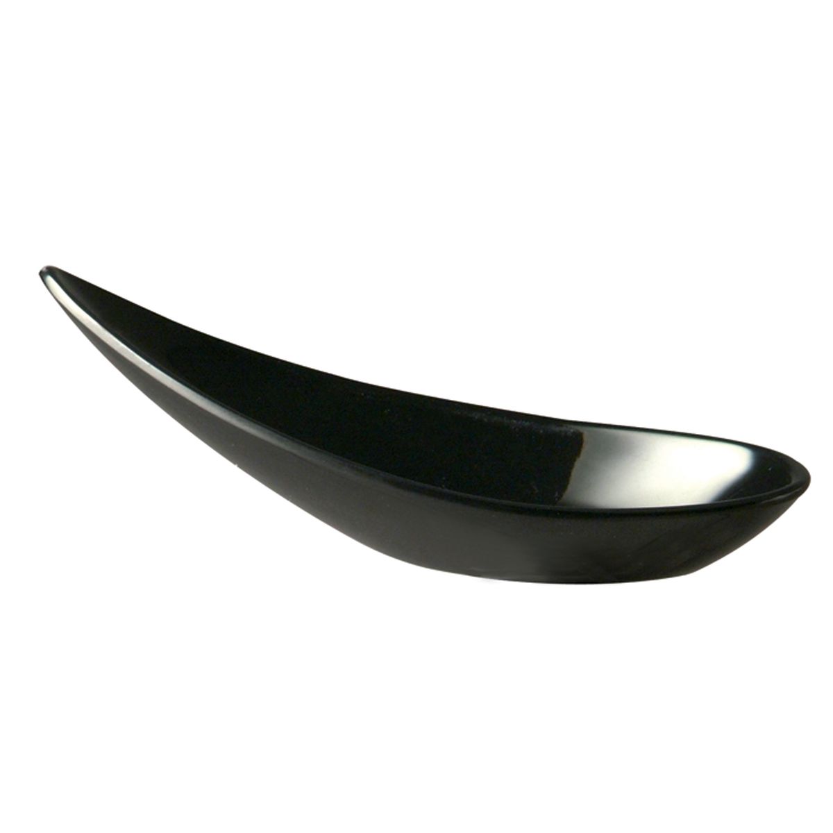 APS Fingerfoodlöffel MING HING, Melamin 10.8 cm (L); schwarz; 60 Stück / Pack