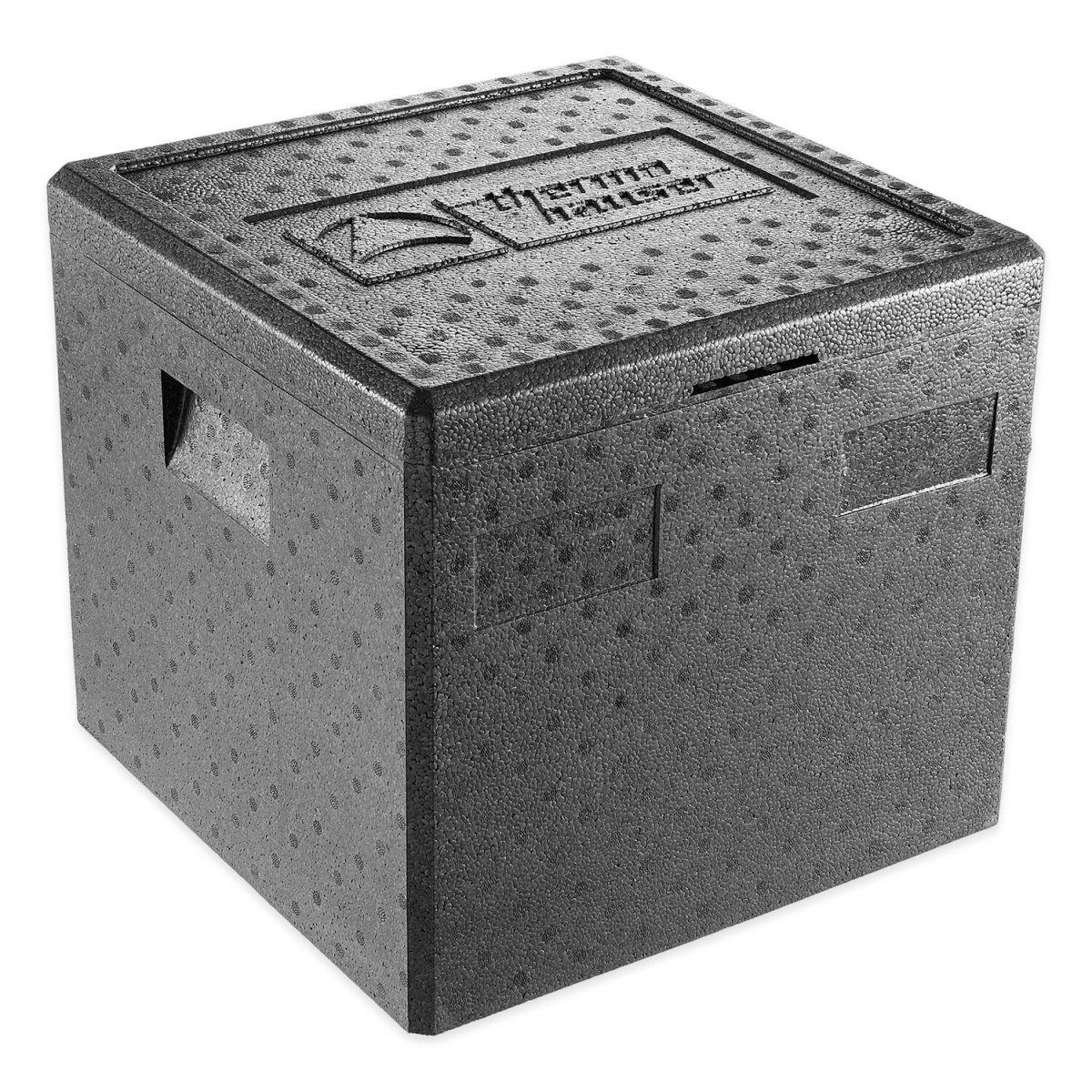 thermohauser thermohauser EPP-Thermobox Pizza, mit Deckel, 41 x 41 x 25,5 cm 37.5 l, 41x41x36.5 cm (LxBxH); schwarz