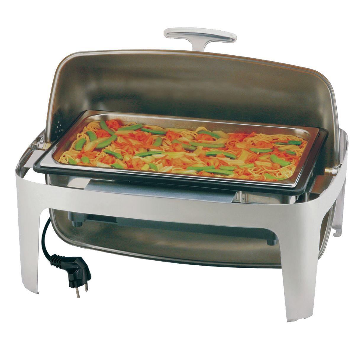 APS Elektro-Chafing Dish, 1/1 GN GN 1/1, 11 l, 67x52.8x43.3 cm (BxTxH); silber; rechteckig