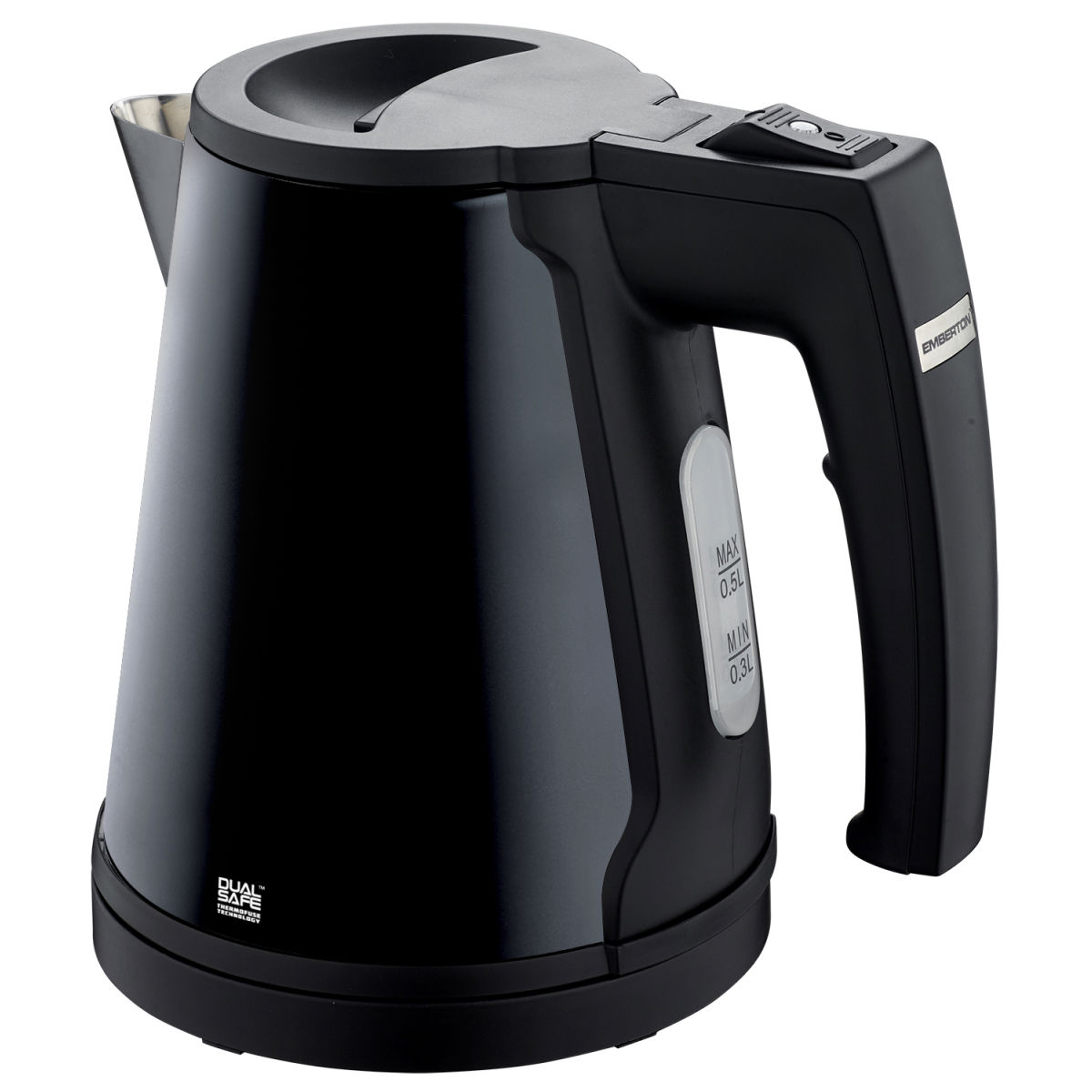 Emberton Wasserkocher Malvern schwarz 0.5L; 0.5 ml, 9x185 cm (BxH); schwarz; 6 Stück / Pack