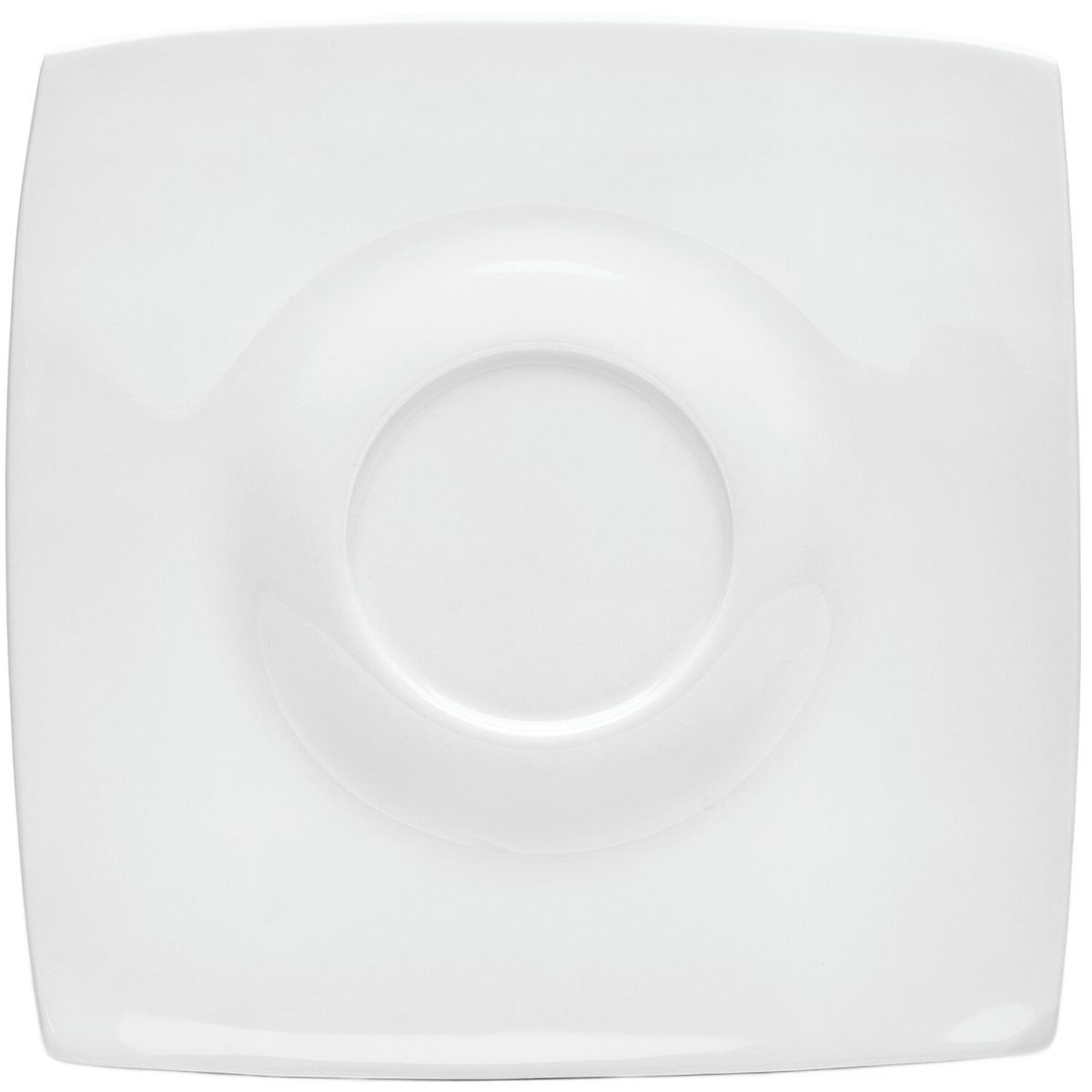 van Well Jumbo-Untertasse Java, 17,5 cm, van Well 17.5x17.5x2.7 cm (LxBxH); weiß; rechteckig; 6 Stück / Pack