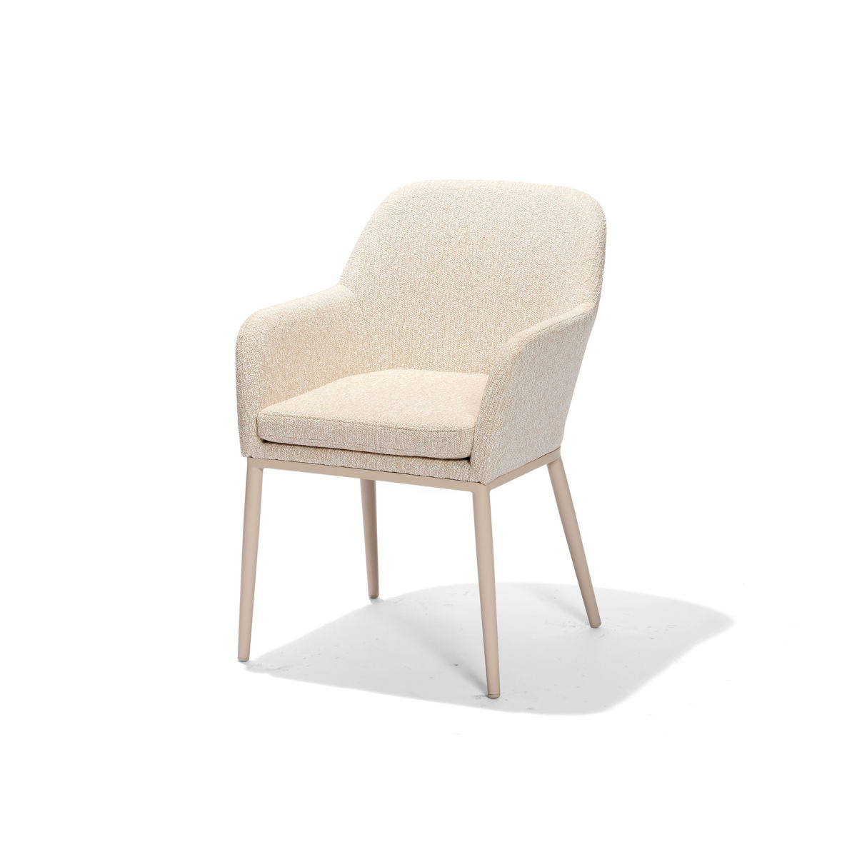 Sedia con braccioli Belfort da esterno Barths; 53x53x86 cm (LxPxH); seduta sabbia, struttura sabbia; 2 pz. / Pacco