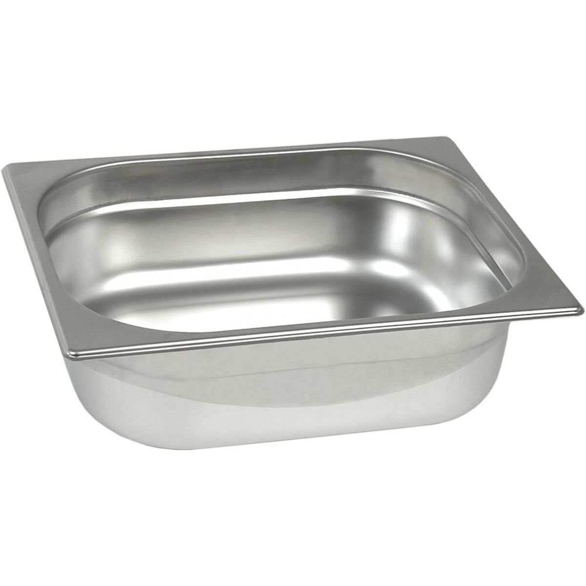 Stalgast Edelstahl Gastronormbehälter Serie BASIC GN 1/2, 3.5 l, 32.5x26.5x6.5 cm (LxBxT); silber