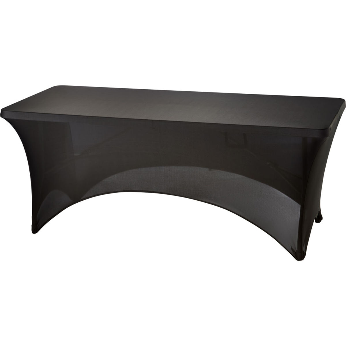 Stalgast Stretchhusse für Buffettische mit ca. 1220x610x740 mm (BxTxH mm) 184x74 cm (BxH); schwarz