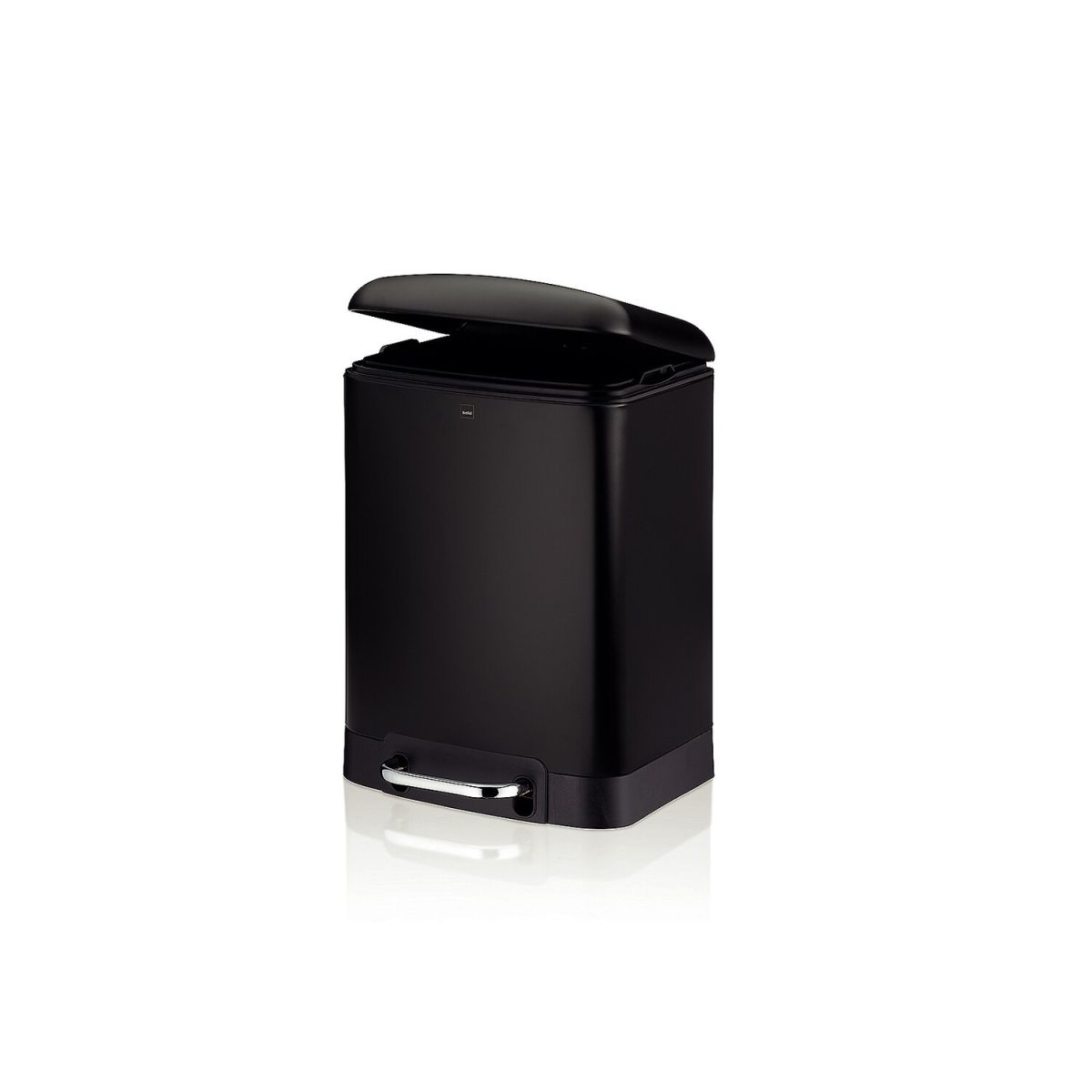 kela Kosmetikeimer Davino Metall Sil. Close 6 l, 22.5x20.5x32.5 cm (LxBxH); schwarz