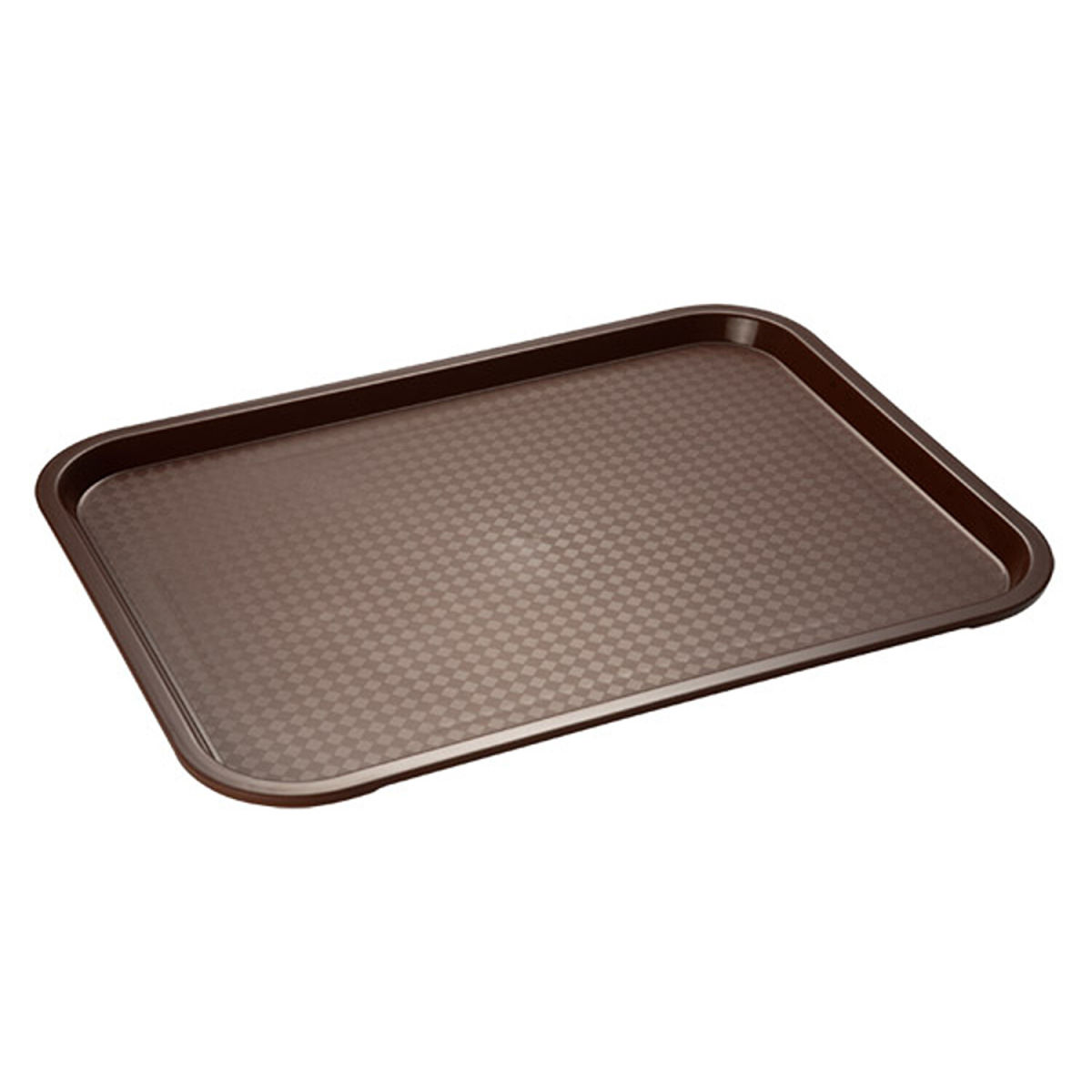 APS Tablett FAST FOOD, Polypropylen; 53x32.5x2 cm (LxBxH); braun; rechteckig; 6 Stück / Pack