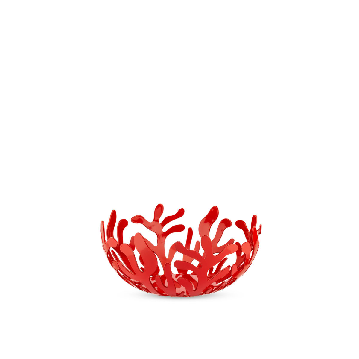 Alessi Mediterraneo Obstschale; 21x9.5 cm (ØxH); rot