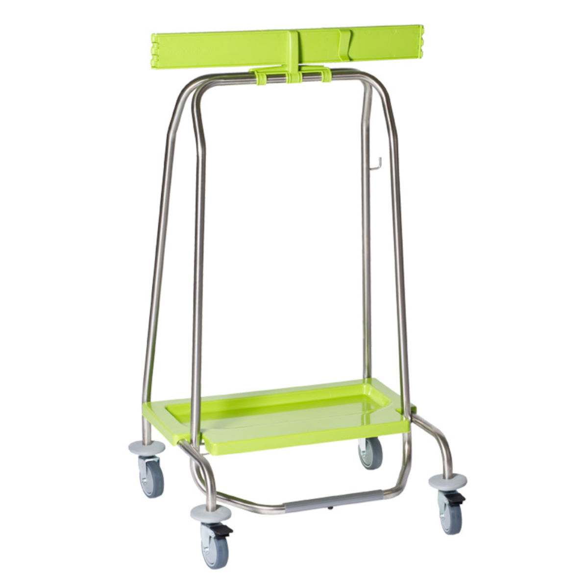QUATRO Abfallsammler mit 4 Rollen 59x100x49 cm (BxHxT); grün