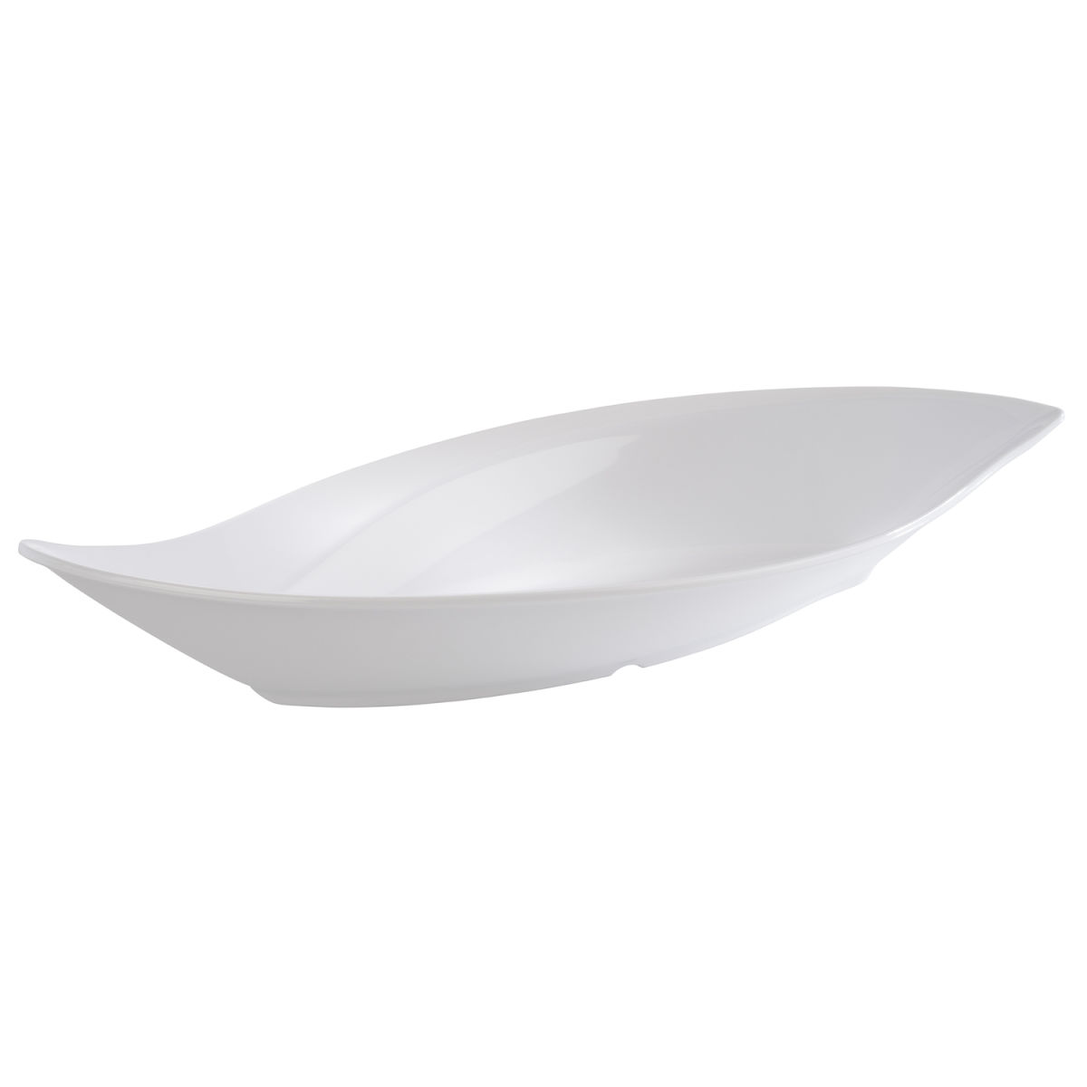 APS Schale LEAF, Melamin 1000 ml, 42x19.5x6.5 cm (LxBxH); weiß; oval